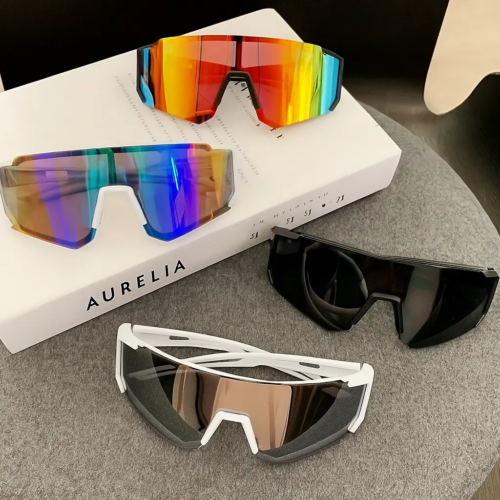 4-teiliges Brillen-Set mit großem Rahmen und beschichteten Linsen für Damen und Herren zum täglichen Gebrauch Dropshipman