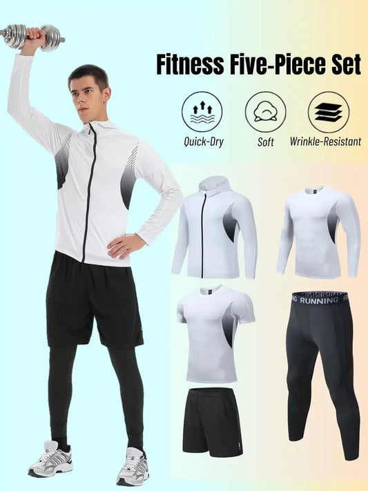 5 - teiliges Herren - Sportset (Jacke + Oberteile + Hose) - AURÉLIA SWISS