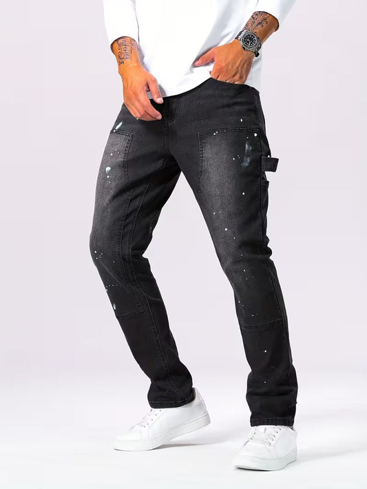 Herren Fit Jeans – Trendige Straight-Leg Denim Hose | Streetwear Style