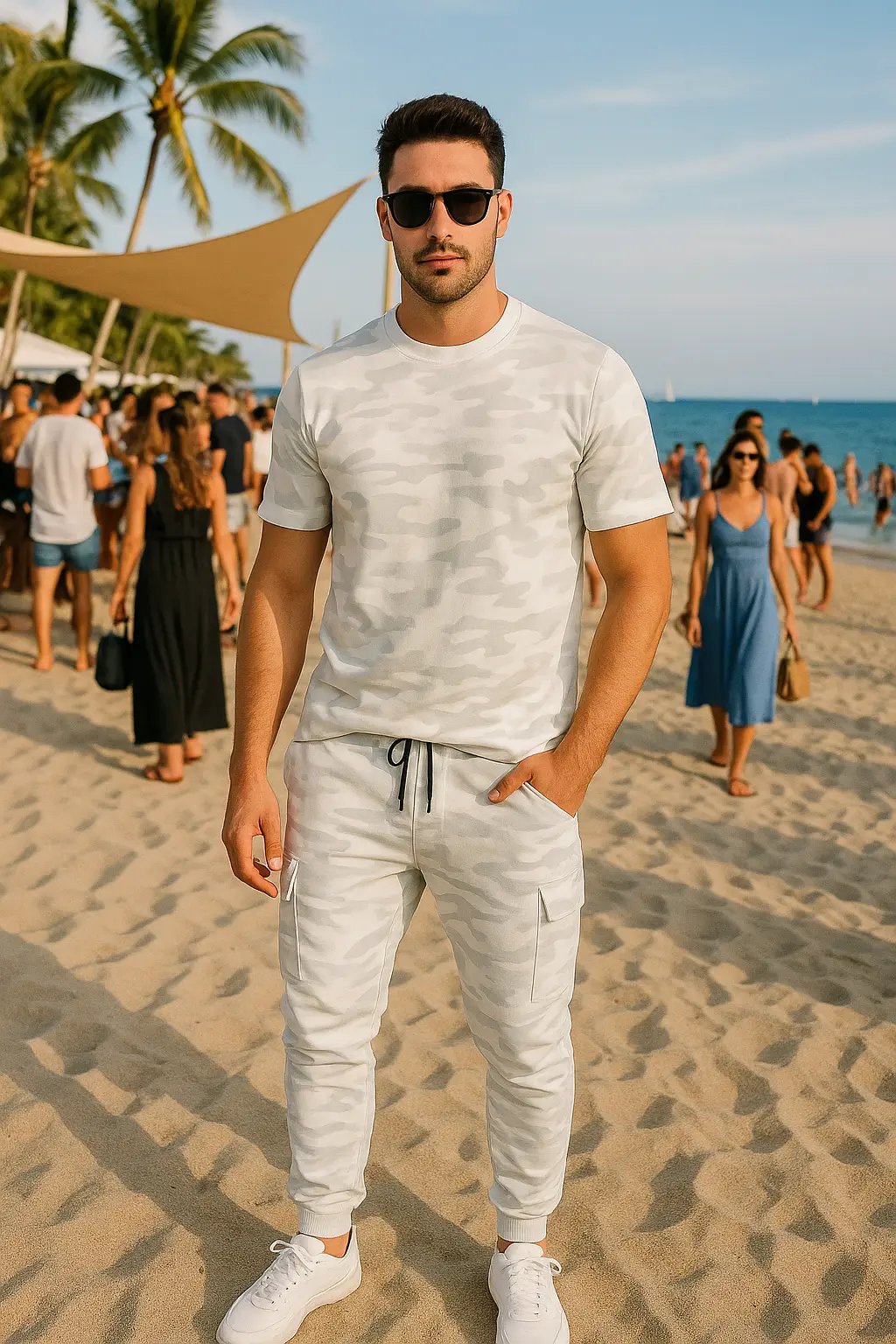 AURÉLIA Herren Cargo-Trainerhose dehnbar - perfekt für Fitness & Freizeit Dropshipman