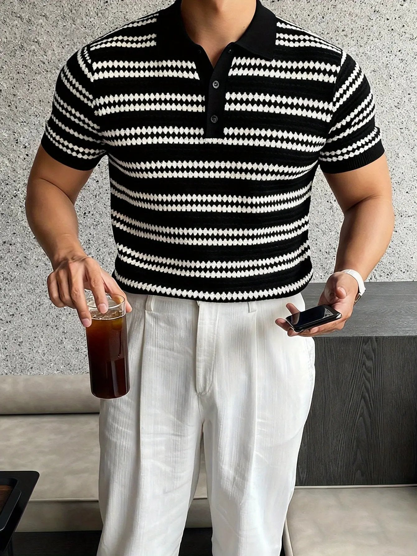 AURÉLIA Herren Casual Poloshirt Dropshipman