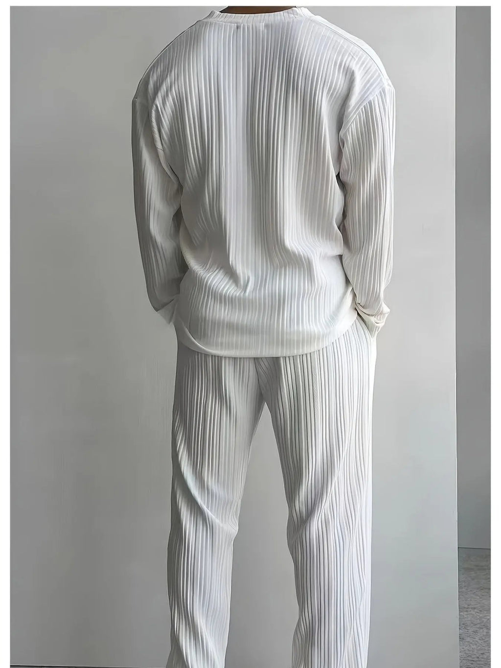 AURÉLIA Herren Eleganter Strandanzug (Langarmshirt + Hose) Dropshipman