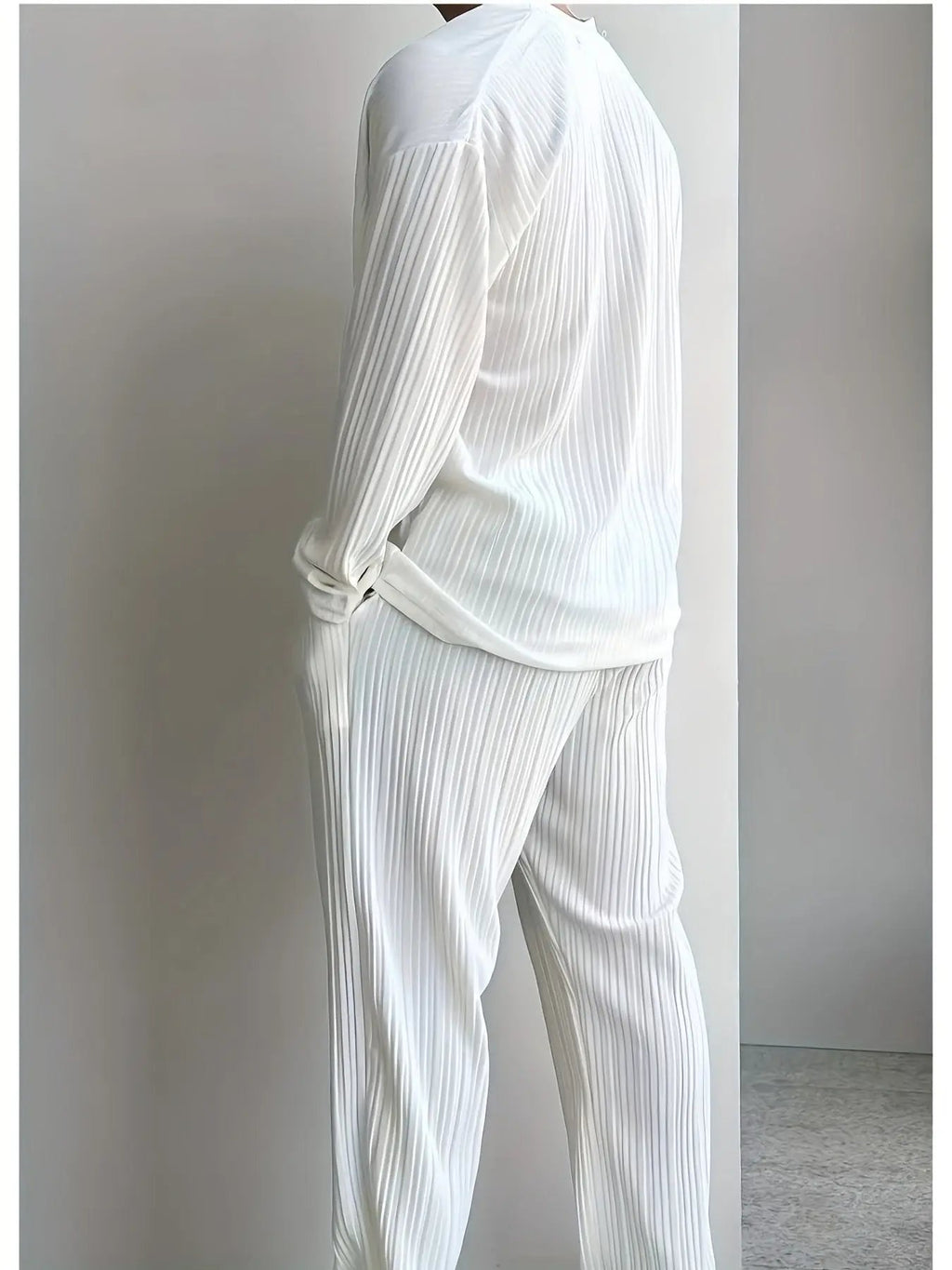 AURÉLIA Herren Eleganter Strandanzug (Langarmshirt + Hose) Dropshipman