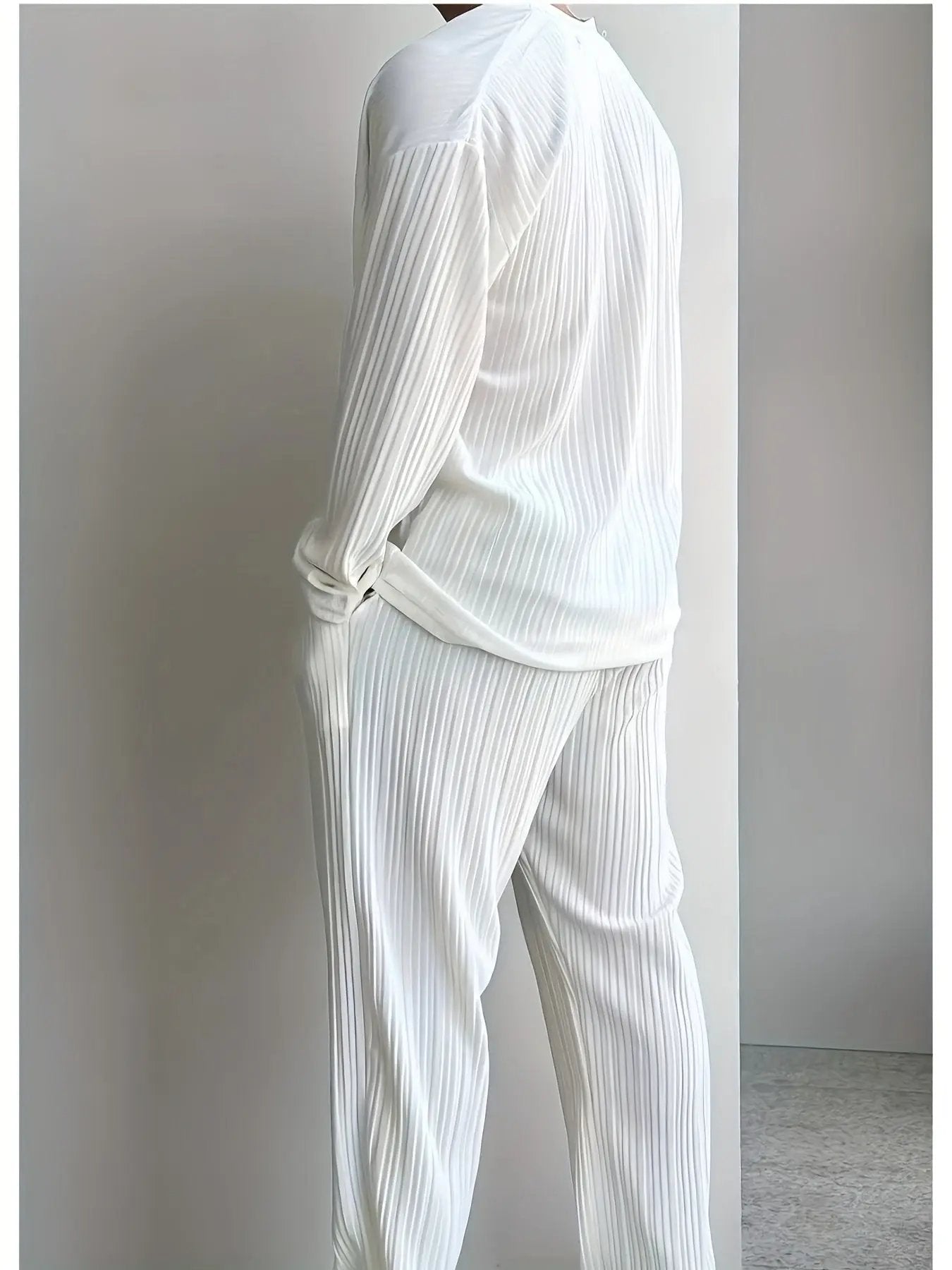 AURÉLIA Herren Eleganter Strandanzug (Langarmshirt + Hose) Dropshipman