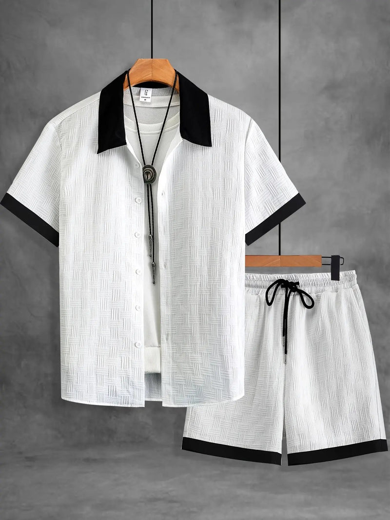 AURÉLIA Herren Sommeranzug (Kurzarmhemd + Hose) Dropshipman