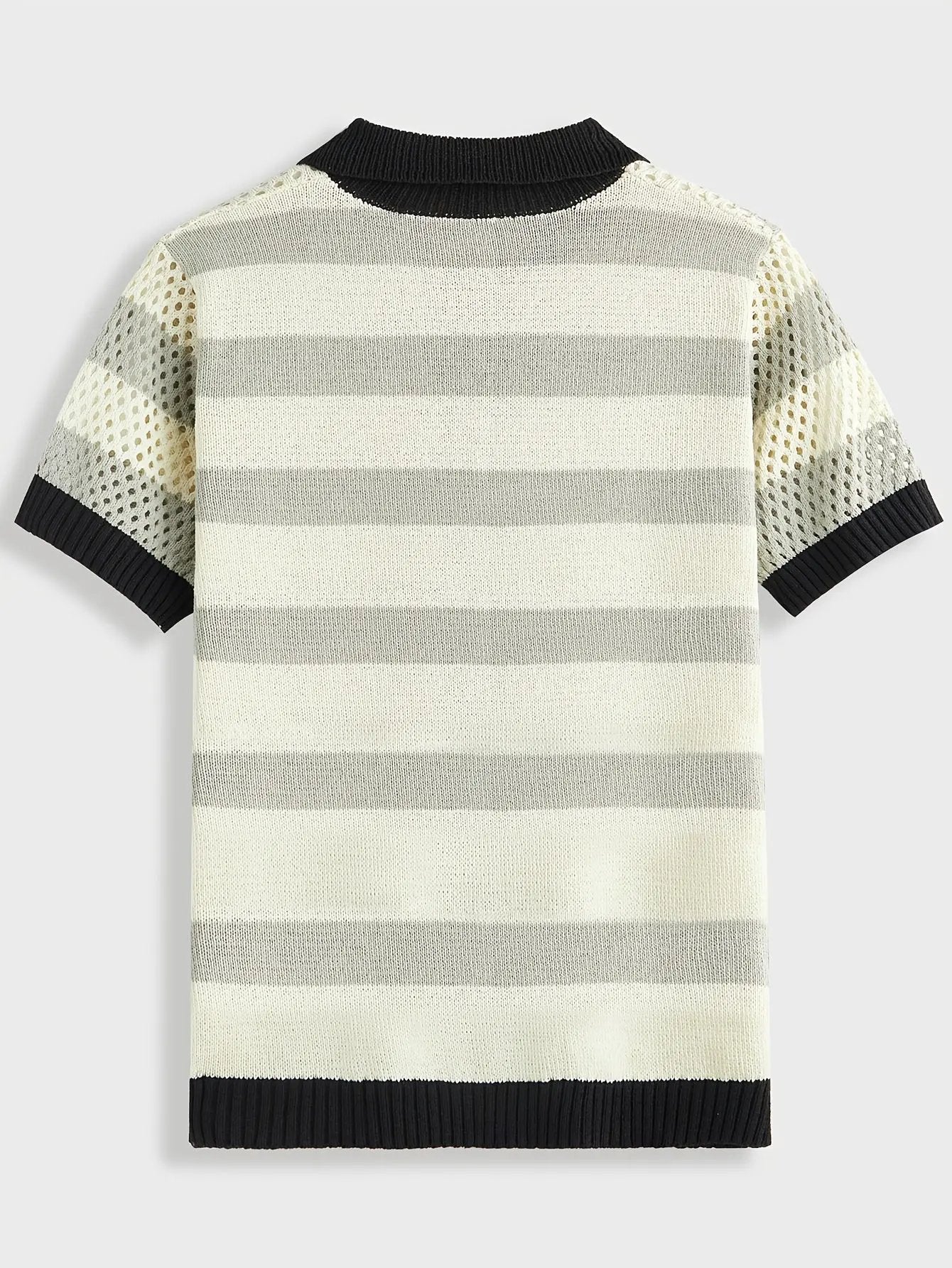 AURÉLIA Herren Strickjacke - Kurzarm, Atmungsaktiver Pullover Dropshipman