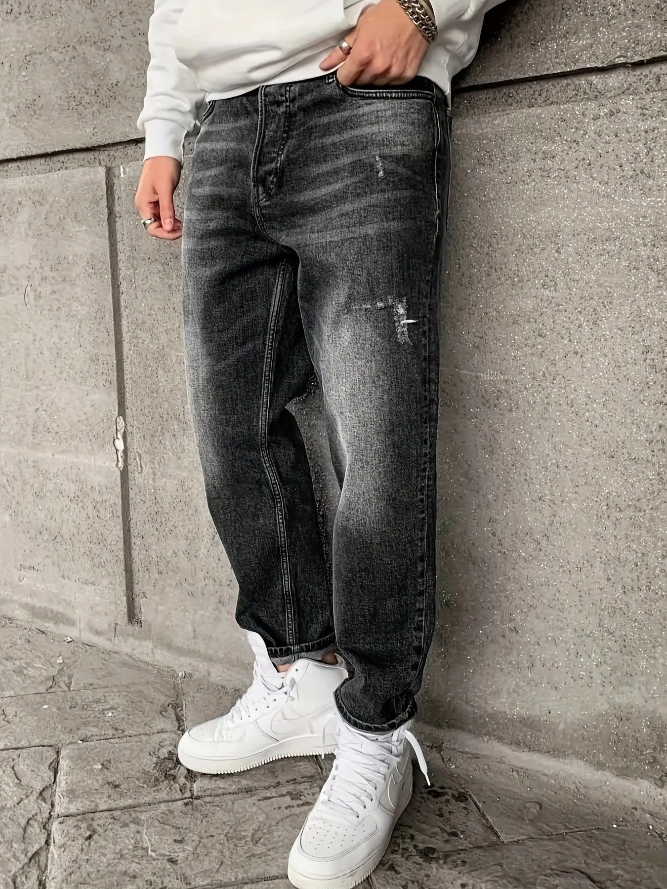 AURÉLIA Herren Vintage Jeans - Lässige Lockere Passform Dropshipman