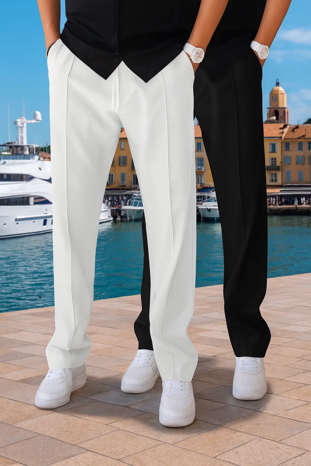 AURÉLIA Herren Zweiteiliges Hosen-Set - Stylische Hose Dropshipman