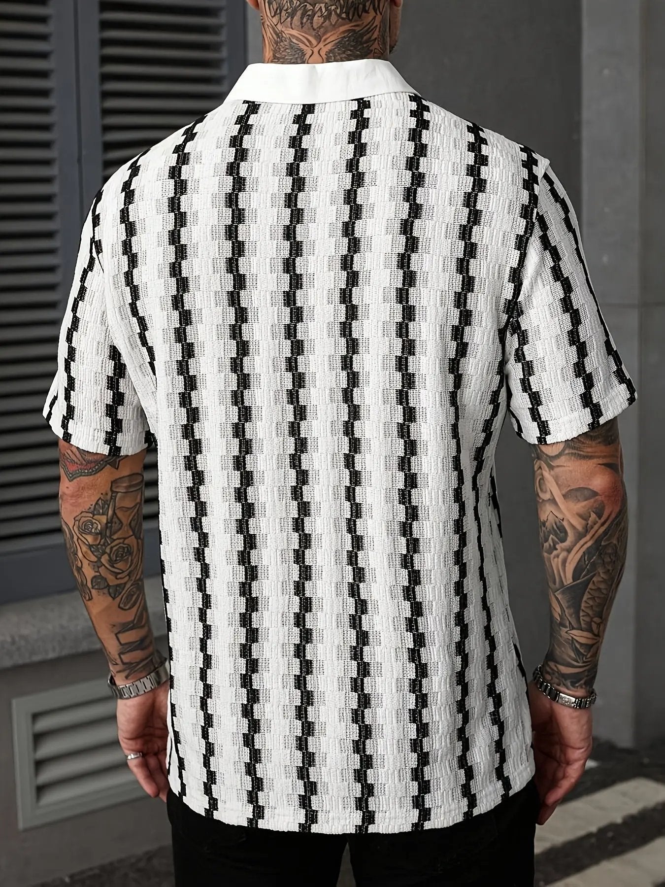 AURÉLIA Kurzarm Herren Freizeithemd mit Kragen - Business Casual Dropshipman