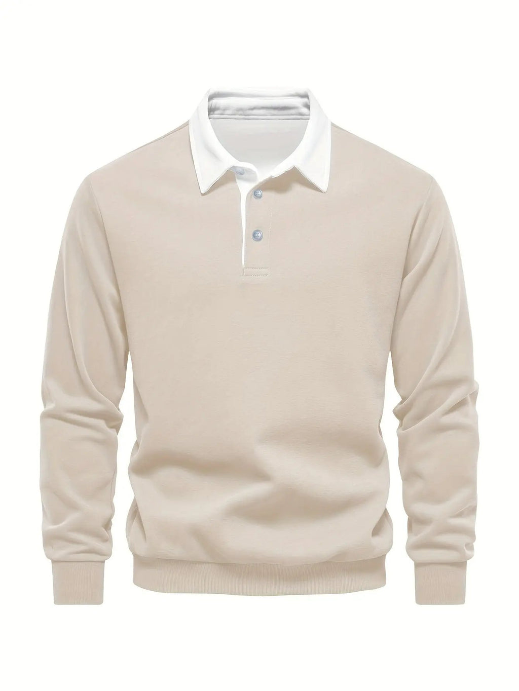 Herren Casual Stylish Polo Shirt - Aus bequemem Polyester, mit langen Ärmeln und Kragen Dropshipman