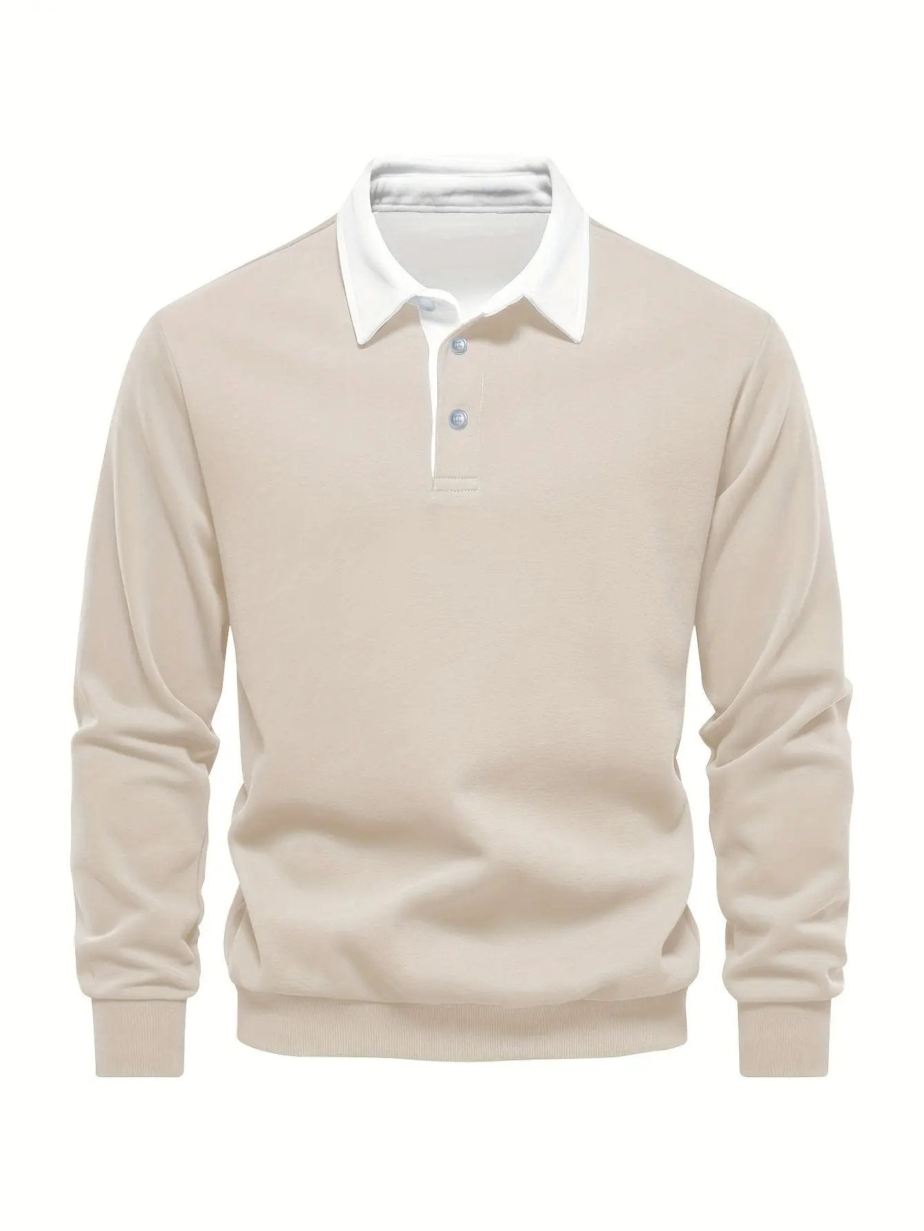 Herren Casual Stylish Polo Shirt - Aus bequemem Polyester, mit langen Ärmeln und Kragen Dropshipman