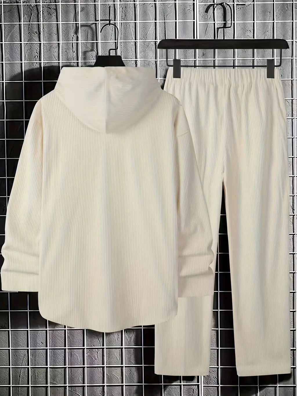 Herren Freizeit Hoodie & Jogginghose Set - Einfarbig, Maschinenwaschbar, Perfekt für Herbst/Winter Dropshipman