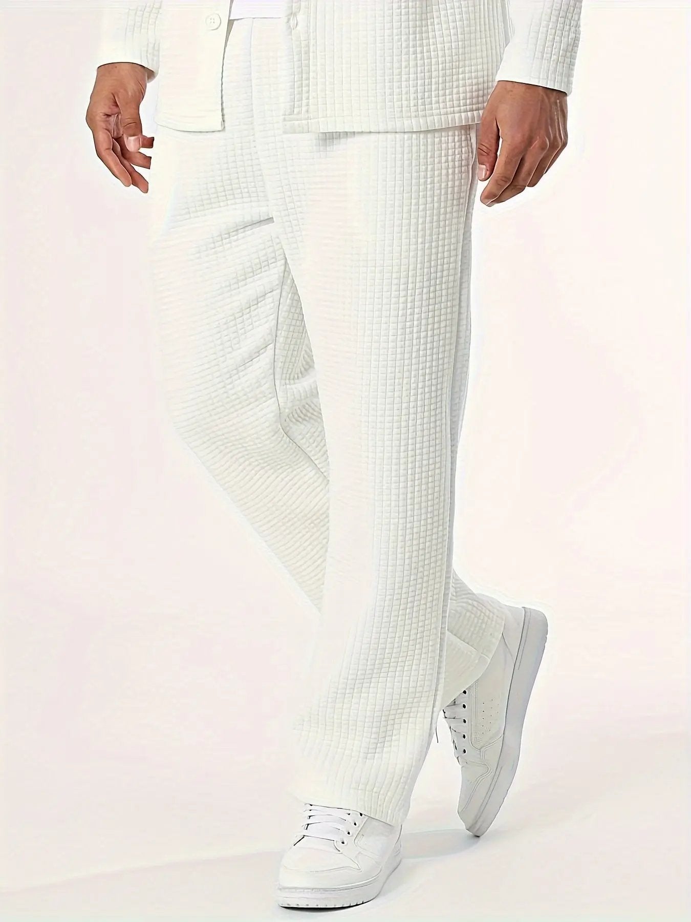 Herren Langarmhemd & Hose Set - Lässig & Modern Dropshipman