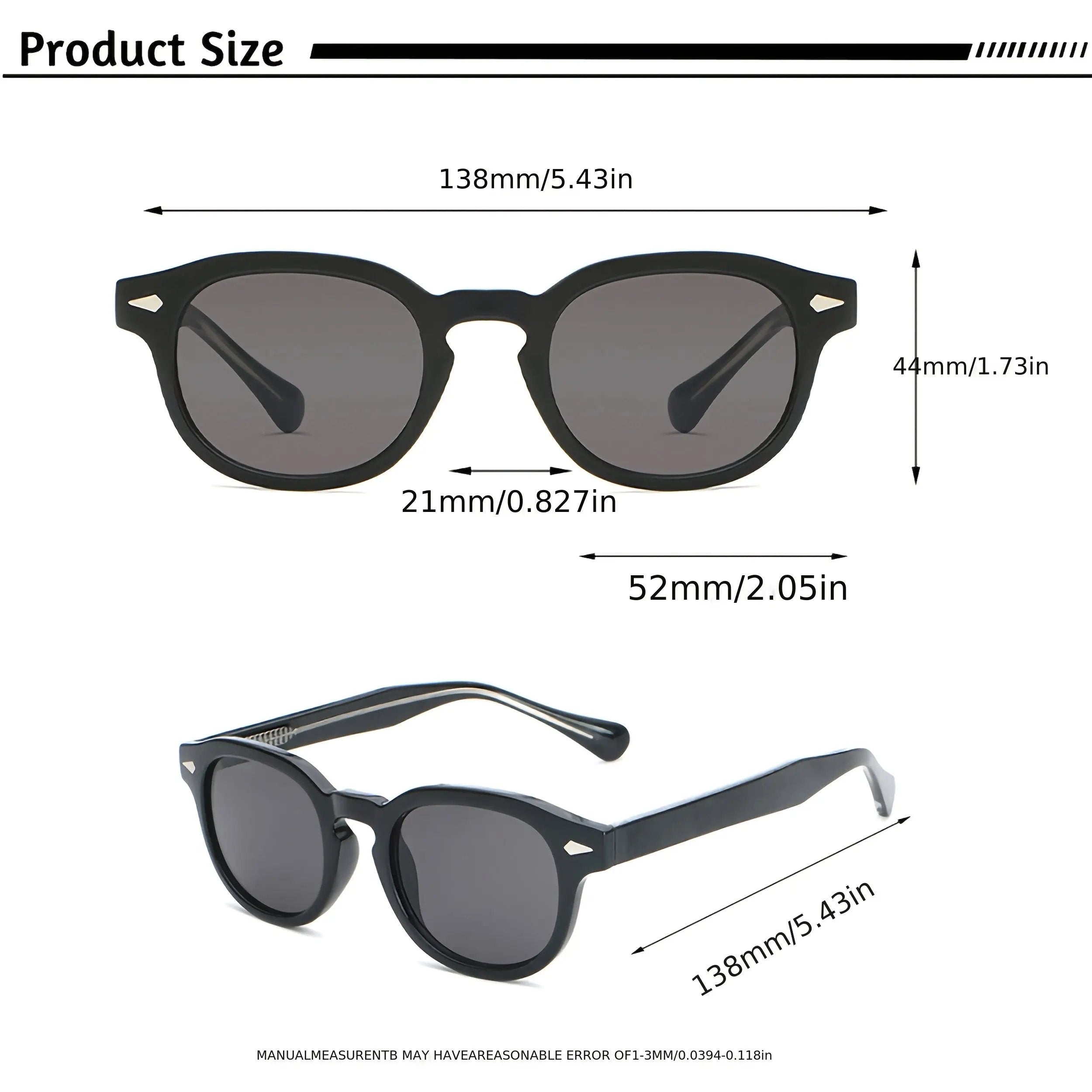 Runde Retro-Modebrille (Unisex) - Klassisch & Vintage Dropshipman