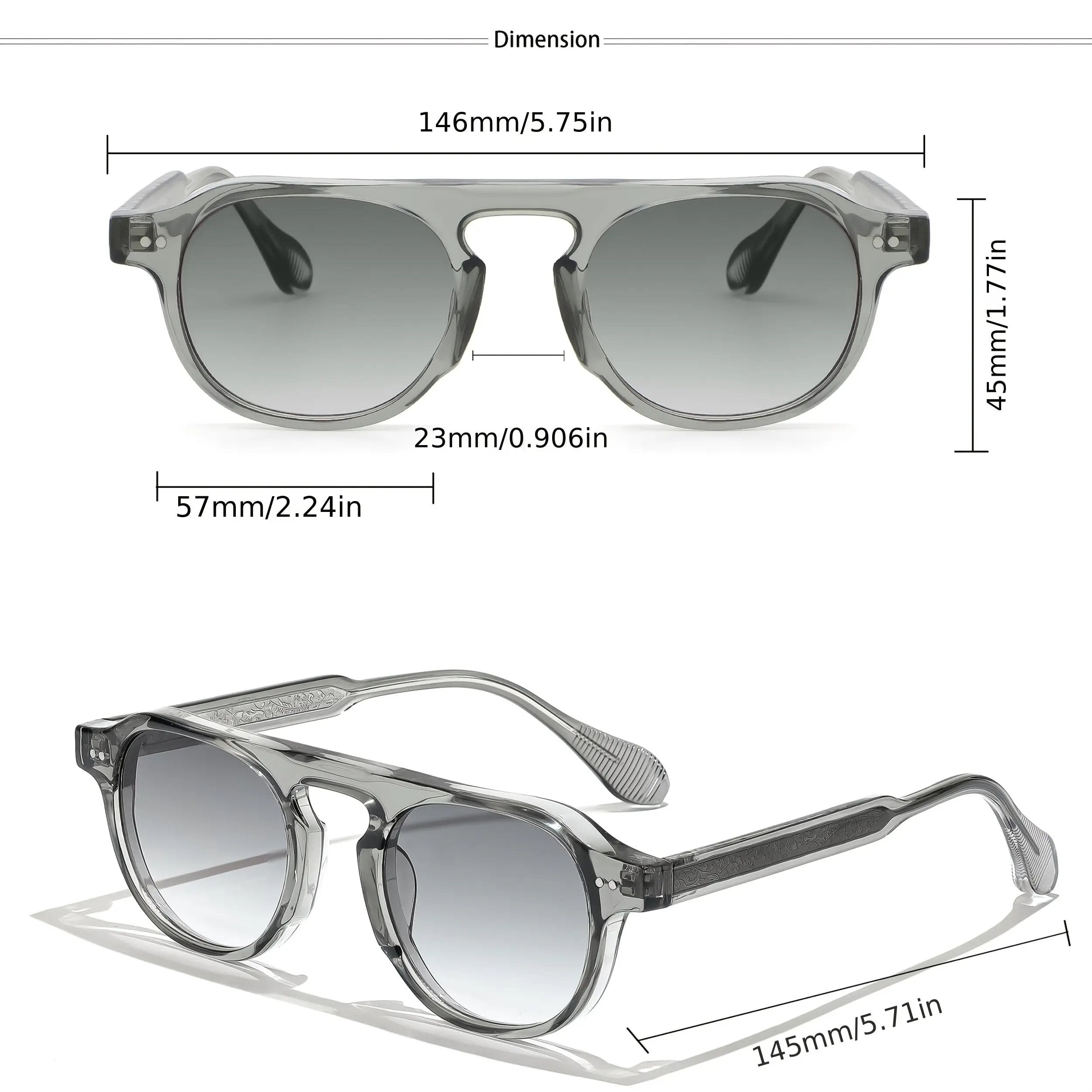 Vintage Modebrille (Unisex) - Modern und Lässig Dropshipman