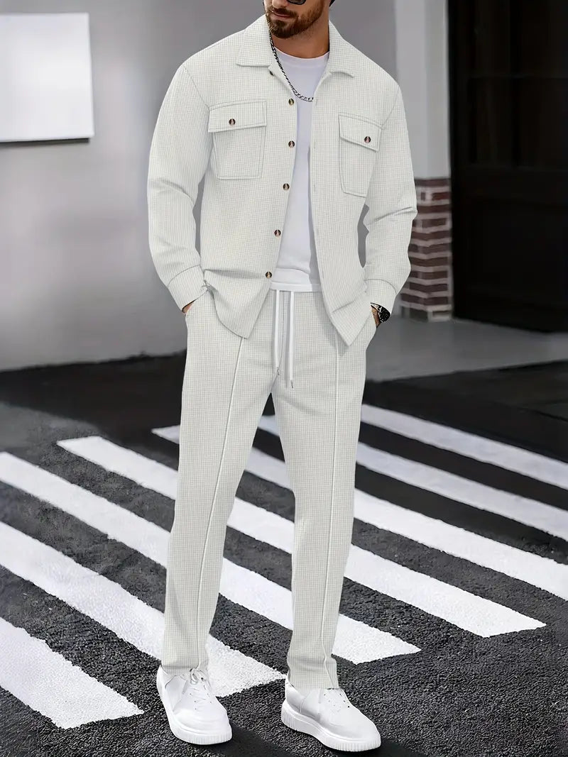 AURÉLIA 2 - teiliges Herren - Set (Langarmhemd + Hose) - AURÉLIA SWISS