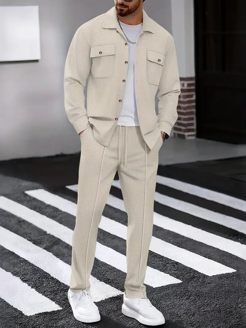 AURÉLIA 2 - teiliges Herren - Set (Langarmhemd + Hose) - AURÉLIA SWISS