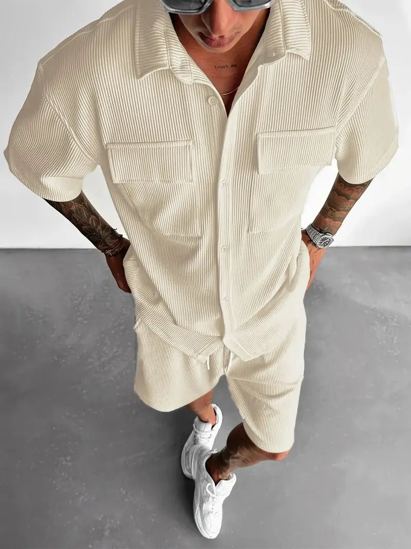 AURÉLIA 2 - teiliges Herren Sommer - Set (Hemd + Shorts) - AURÉLIA SWISS