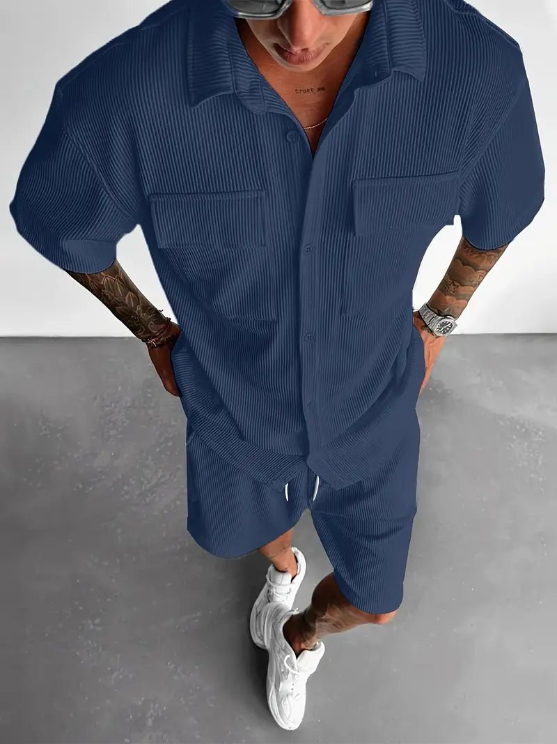 AURÉLIA 2 - teiliges Herren Sommer - Set (Hemd + Shorts) - AURÉLIA SWISS