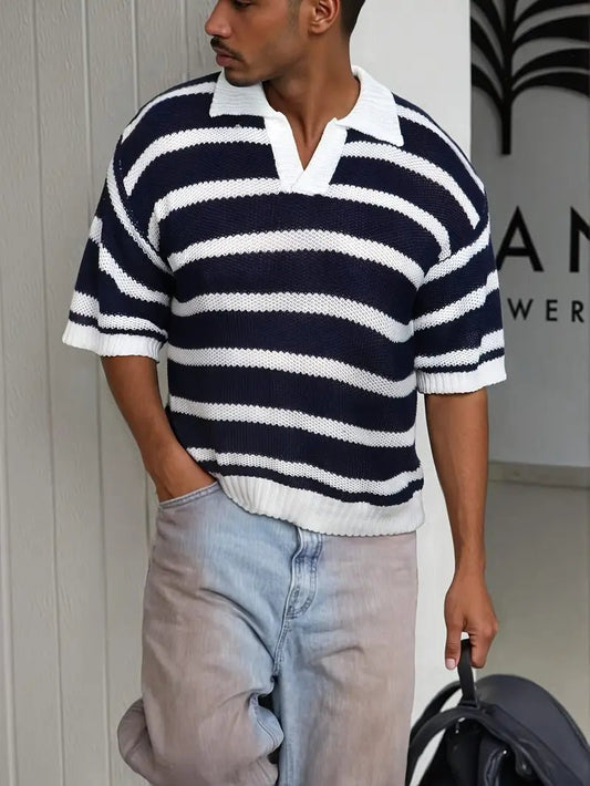 AURÉLIA Kurzarm - Strickpullover für Herren - Lässig & Business Casual - AURÉLIA WEAR